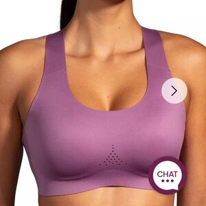 Brooks DARE CROSSBACK RUN BRA 2.0 - WASHED PLUM - 32C/D
